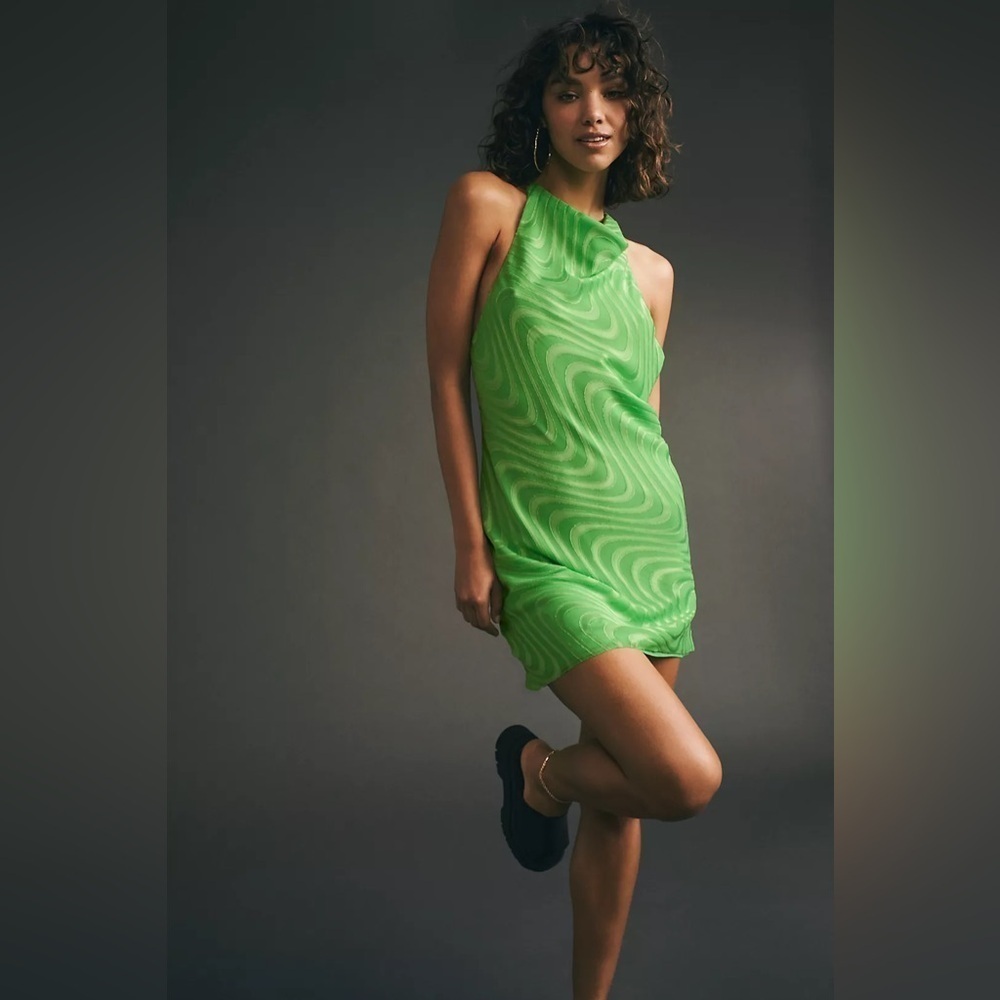 Amanda Uprichard x Free People Samba Gown in Apple Swirl 🍏 size XS - Picture 10 of 15